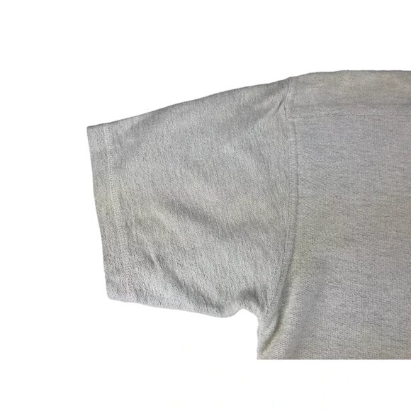 Work‎ Wear Mens Beige Vintage Look Short Sleeve Split Neck T Shirt Size Medium - Picture 4 of 10